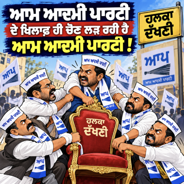 ਹਲਕਾ ਦੱਖਣੀ ਵਿੱਚ ਸਿਆਸੀ ਹਲਚਲ: ‘ਆਪ’ ਦਾ ਮੁਕਾਬਲਾ ‘ਆਪ’ ਨਾਲ, ਵਿਰੋਧੀ ਧਿਰਾਂ ਮੈਦਾਨ ਵਿੱਚੋਂ ਗਾਇਬ